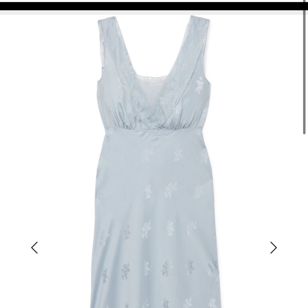 Loveshack Fancy Silk Slip Dress